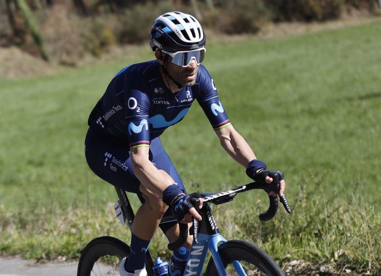 Tour d'Italie - La Movistar Team avec Alejandro Valverde et Ivan Sosa