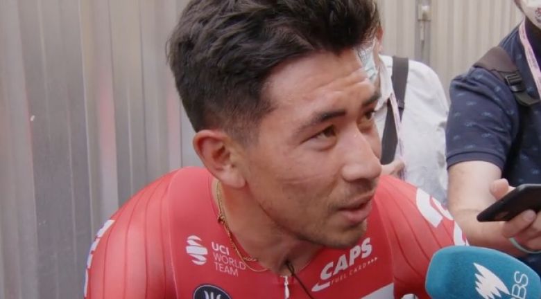 Tour d'Italie - Caleb Ewan : «Je n'ai rien de cassé, c'est le principal»