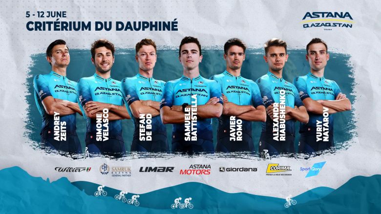 Critérium du Dauphiné - Battistella, Zeits... la compo d'Astana Qazaqstan