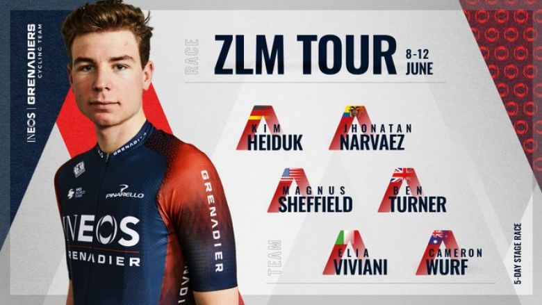 ZLM Tour - Elia Viviani, Sheffield et Narvaez pour INEOS Grenadiers