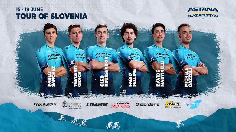 Tour de Slovénie - Astana Qazaqstan autour de Felline et de Gidich