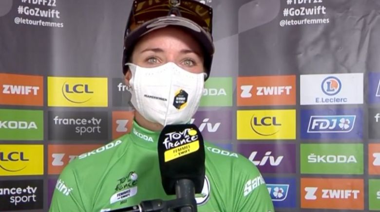Tour de France Femmes - Vos : «Heureuse de passer du jaune au vert»