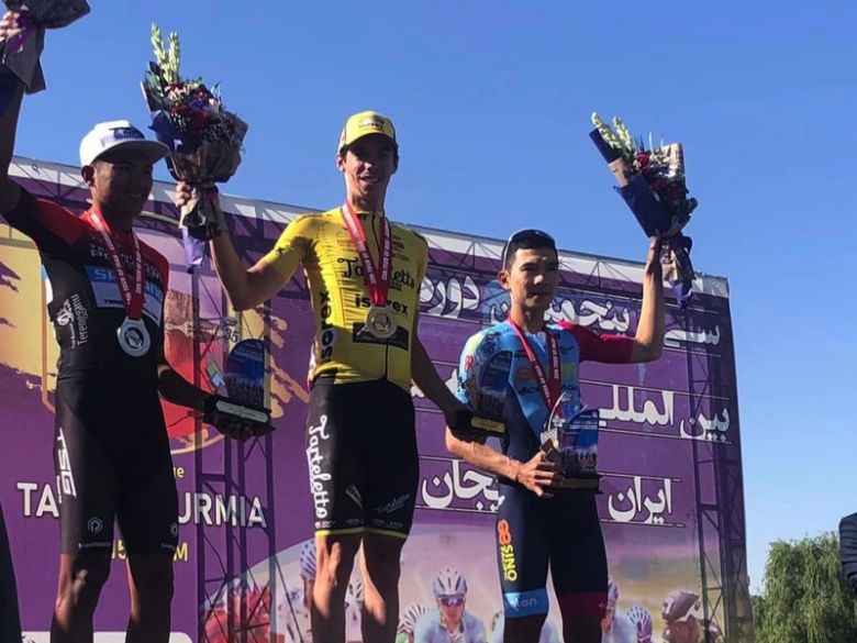 Tour d'Iran - Gianni Marchand gagne la 1ère étape et prend le maillot