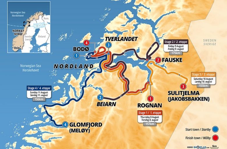 Arctic Race of Norway - La 11e Arctic Race of Norway, un nouveau parcours