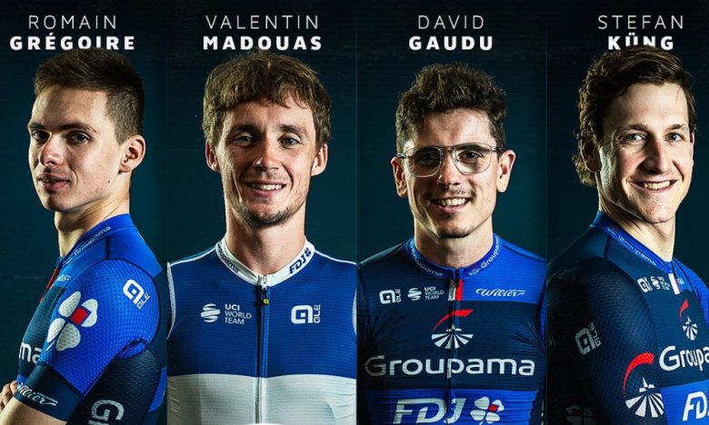 Route - Gaudu, Madouas, Grégoire, Küng, la Groupama-FDJ au Tour de France