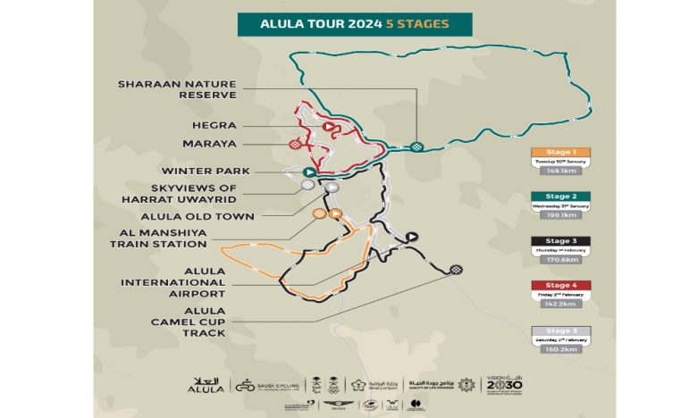 AlUla Tour - La 4e édition de l'AlUla Tour, dès ce mardi jusqu'au 3 février