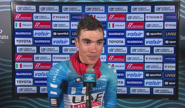 Tirreno-Adriatico - Juan Ayuso : «Un final assez mouvementé et dangereux»