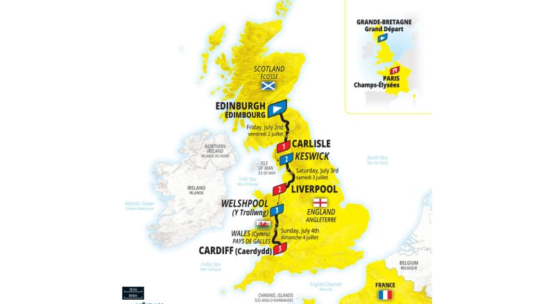 Tour de France - Édimbourg, Liverpool, Cardiff, les 3 premières étapes du Tour 2027 #TDF #TDF2027 #Edimbourg #ASO #GBR #Liverpool #TV