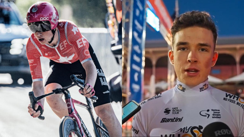 Tour Down Under - Michael Leonard : "C'est un très bon début d'aventure chez EF" #Leonard #EFEasyPost #TourDownUnder #Watson #TV