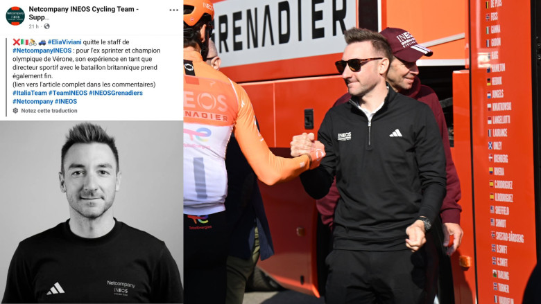 Cyclisme. Route - Netcompany INEOS annonce le départ de Viviani. puis retire son message