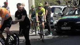 Tour du Pays basque - La grosse chute de Primoz Roglic lors de la 3e étape