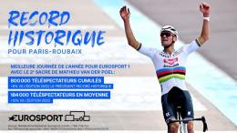 Paris-Roubaix - Eurosport a battu un record d'audience sur l'Enfer du Nord