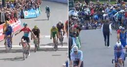 Tour de Bretagne - Matys Grisel la 5e étape, grosse chute dans le final !