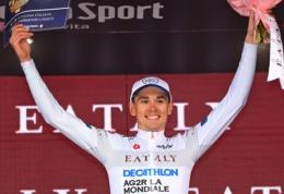 Tour d'Italie - Alex Baudin : «J'essaierai de défendre ce maillot blanc»