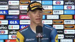 Tour d'Italie - Jonathan Milan : «Filippo Ganna nous a un peu aidés...»
