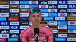 Tour d'Italie - Tadej Pogacar : «Il va falloir être prudent aujourd'hui...»