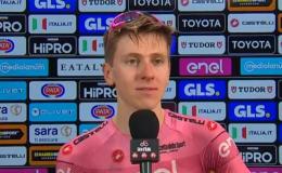 Tour d'Italie - Tadej Pogacar : «C'est tombé juste devant moi...»
