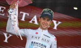 Tour d'Italie - Antonio Tiberi : «Fier et heureux de porter le maillot blanc»