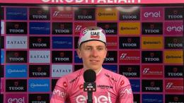 Tour d'Italie - Pogacar : «J'ai bien aimé... Ganna était juste trop rapide»