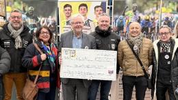 Route - Intermarché-Wanty a récolté plus de 10 000 € aux Restos du Coeur