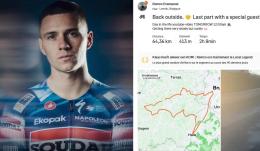 Route - Remco Evenepoel, de retour avec une première sortie sur son vélo