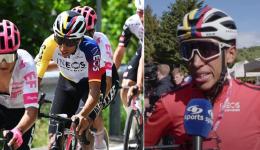 Tour d'Italie - Egan Bernal : «J'ai chuté... mais je m'en sors bien»