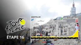 Tour de France - La 16e étape et le  Mont Ventoux... Parcours, profil et favoris