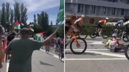 Tour d'Espagne - Une chute à cause de manifestants, des coureurs ont réagi depuis