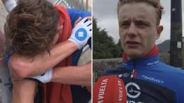 Tour d'Espagne - Brieuc Rolland, très ému à l'arrivée : «C'est cruel...»