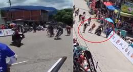 Tour du Venezuela - Un policier en moto cause un terrible accident sur la 3e étape