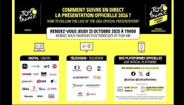 Tour de France  - Comment et Où suivre la présentation des Tour de France 2026 ?