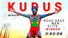 Championnats d'Afrique - Merhawi Kudus a levé les bras devant son coéquipier