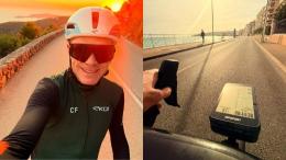 Route - Chris Froome est de retour à l’entraînement à la suite de son accident