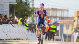 Tour du Rwanda - Jurgen Zomermaand lève les bras sur la 3e étape