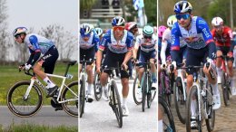 Tour des Flandres - Laurence Pithie et Gianni Vermeersch autour de Remco Evenepoel