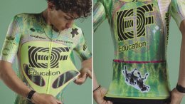 Tour d'Italie - EF Education-EasyPost avec un maillot «Alien» sur le Giro d'Italia