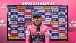 Tour d'Italie - Afonso Eulalio : «Je trouve que le maillot rose me va très bien»