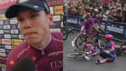 Tour d'Italie - Paul Magnier : «Je suis passé par-dessus Dylan Groenewegen…»
