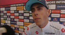 Tour d'Italie - Afonso Eulalio : «Il y a aussi Piganzoli pour le maillot blanc...»