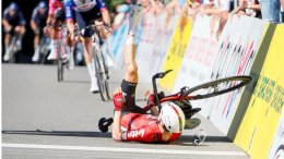 GP Gippingen - Liam Slock : «Le vent a emporté mon guidon, je suis tombé»