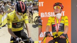 Tour de France - Jonas Vingegaard portait un masque au départ de la 2e étape