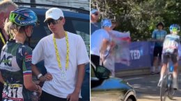 Tour de France Femmes - Tadej Pogacar joue les supporters pour Urska Zigart