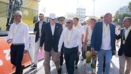 Route - Le Prince Albert II... avant le Grand Départ de La Vuelta à Monaco