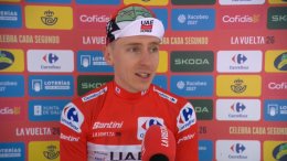 Tour d'Espagne - Tadej Pogacar : «Je voulais vraiment que Joshua Tarling gagne...»