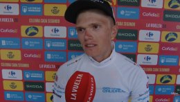 Tour d'Espagne - Oscar Onley a lourdement chuté : «Pour le moment, ça va...»