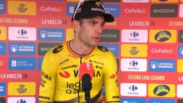 Tour d'Espagne - Wout van Aert : «Nous étions tous les deux prêts à nous sacrifier»